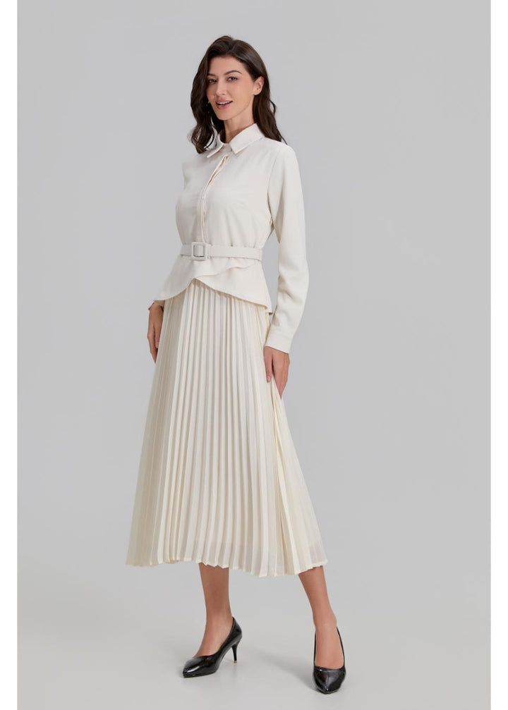 Beige Suit Dress 4378