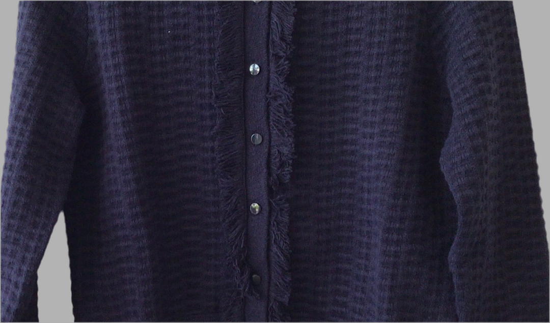Navy Fringe Sweater 953