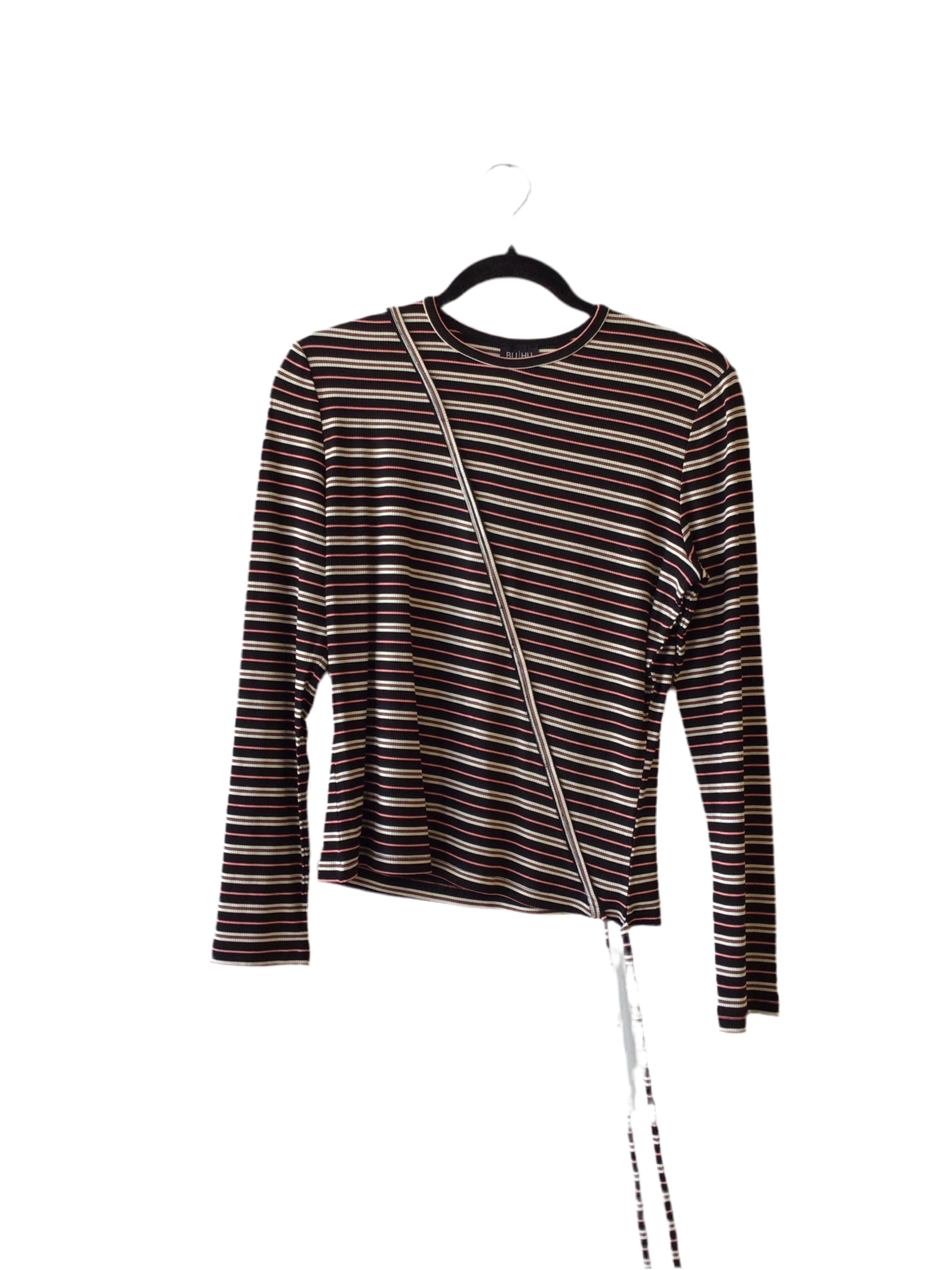 Striped Wrap Tee 481