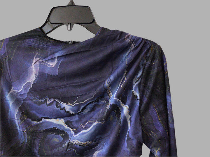 Natalie Blue Mesh Dress 517