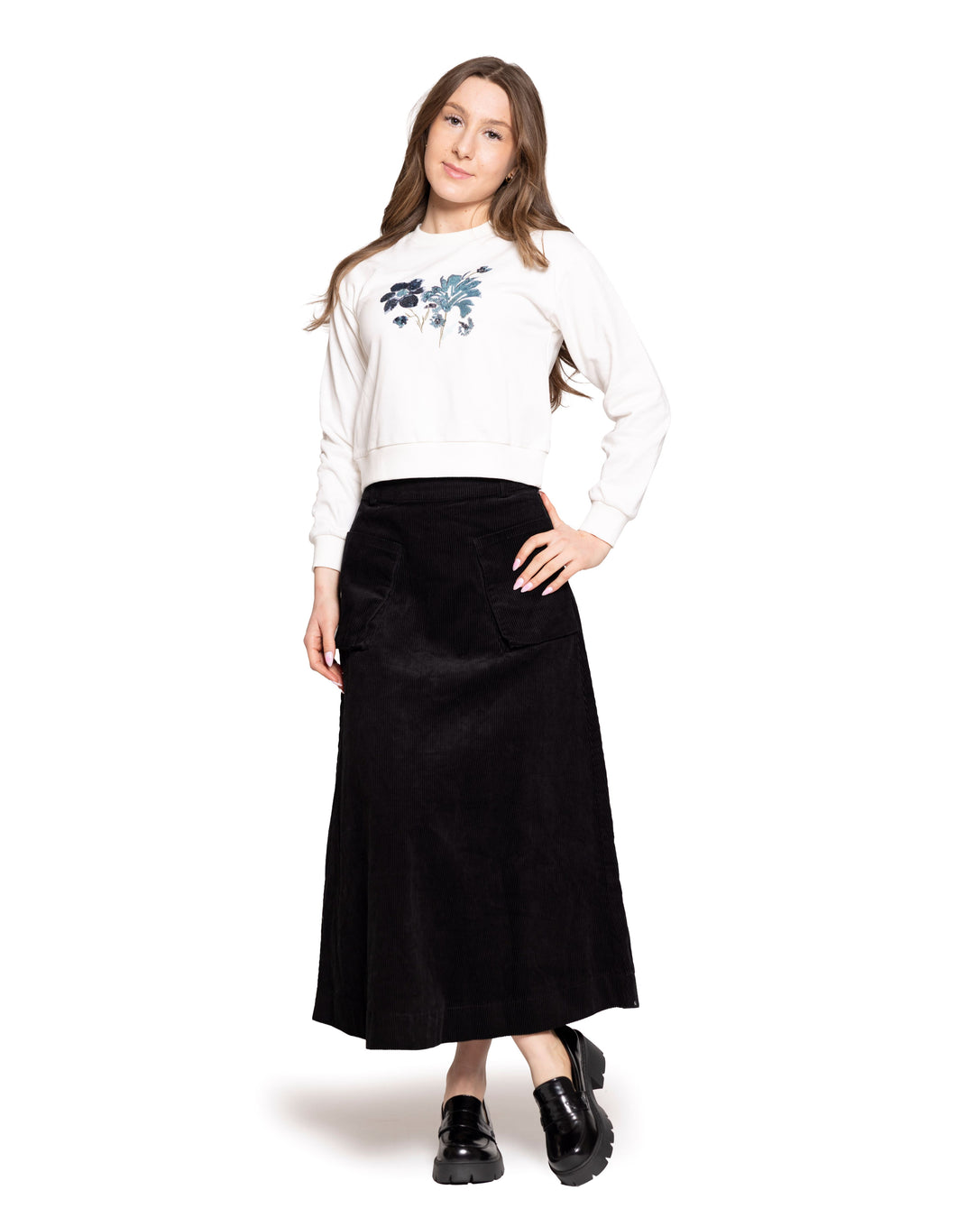 Sequin Flower Sweatshirt 163