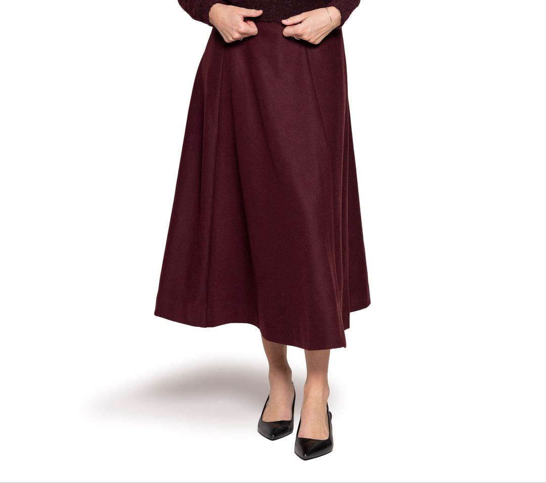 Burgundy Flairy Skirt 167