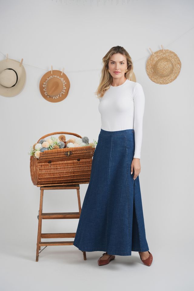Denim Trumpet Skirt 1988