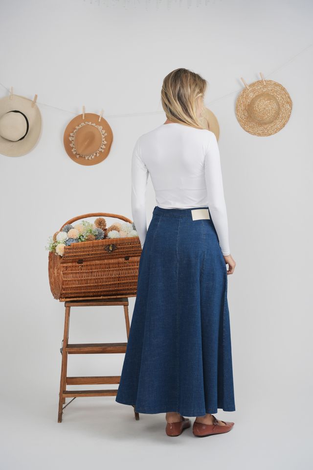 Denim Trumpet Skirt 1988