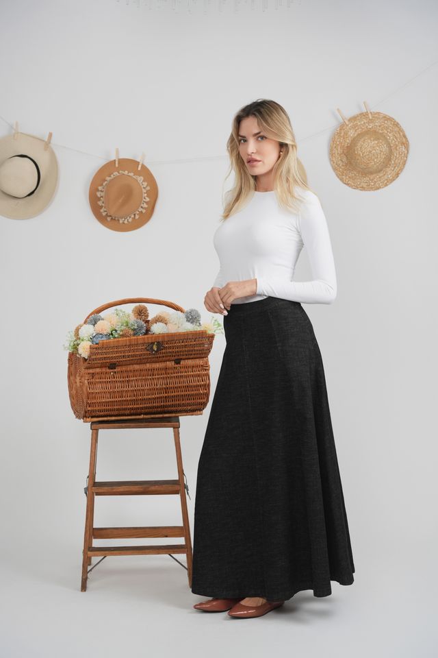 Denim Trumpet Skirt 1988