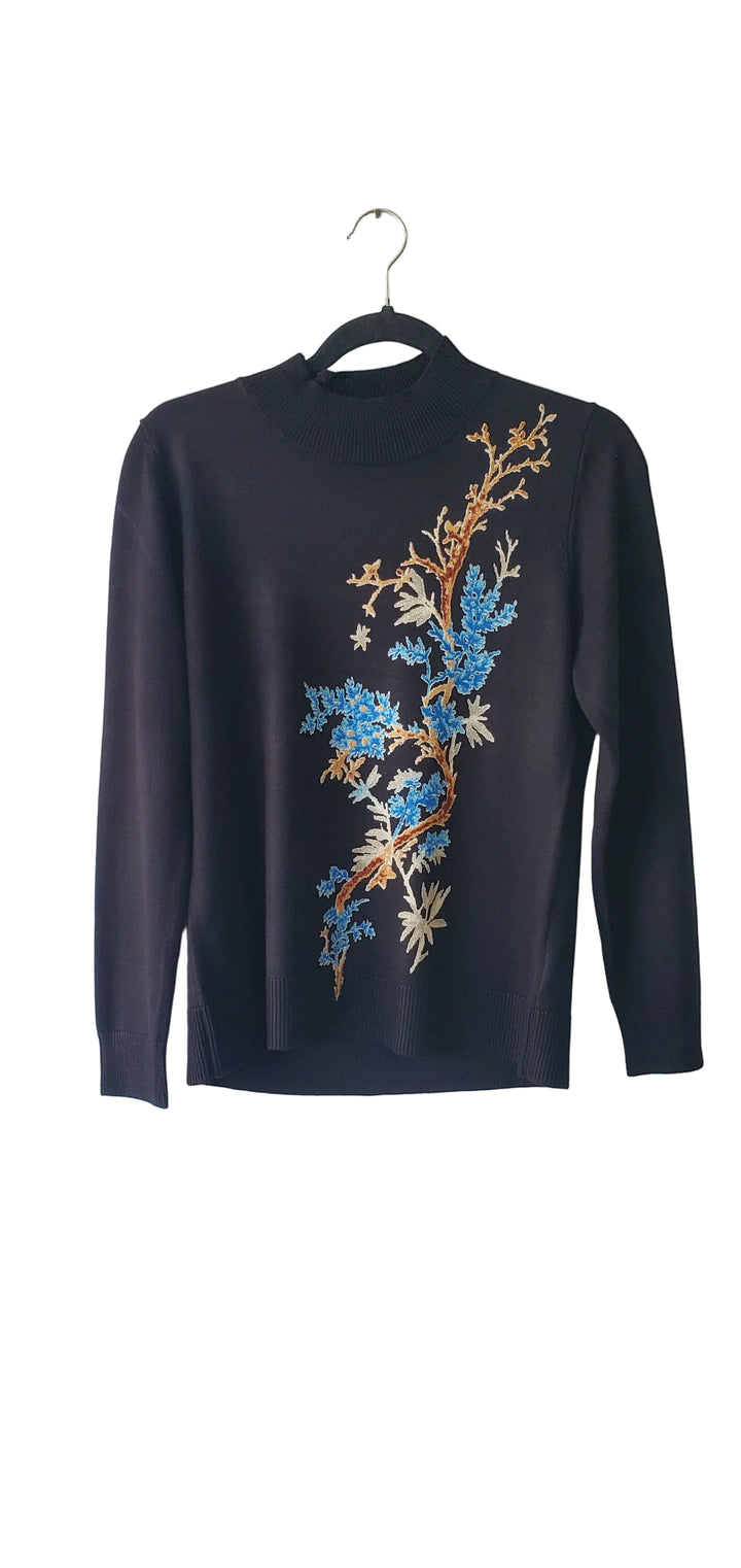 Shirred Mock Neck Sweater 305