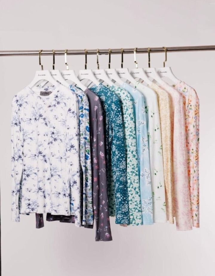 Printed V Neck By Ivee 208