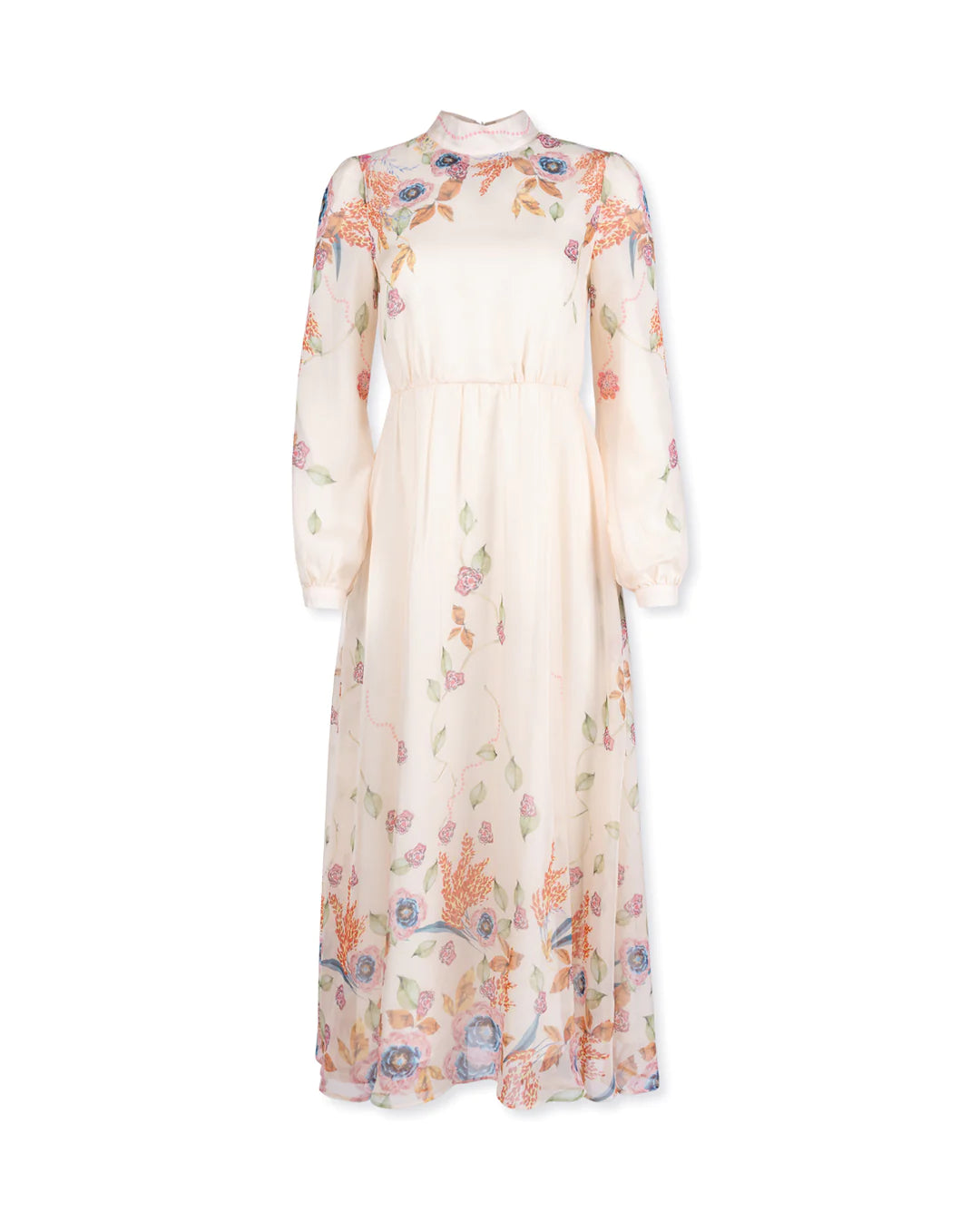 Chiffon Print Detailed Maxi Dress – Ooh La La Boutique