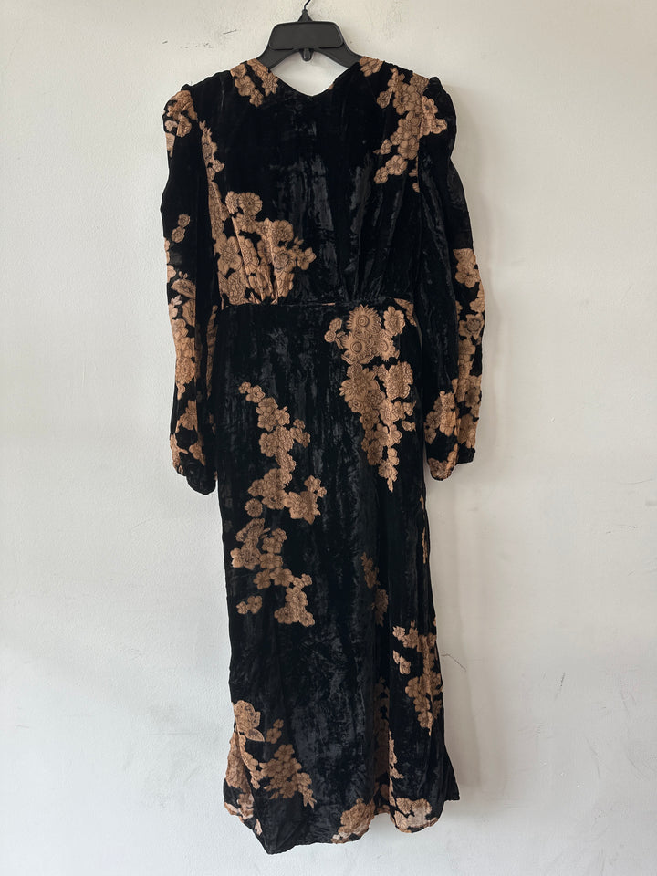 V-Neck Floral Printed Dress