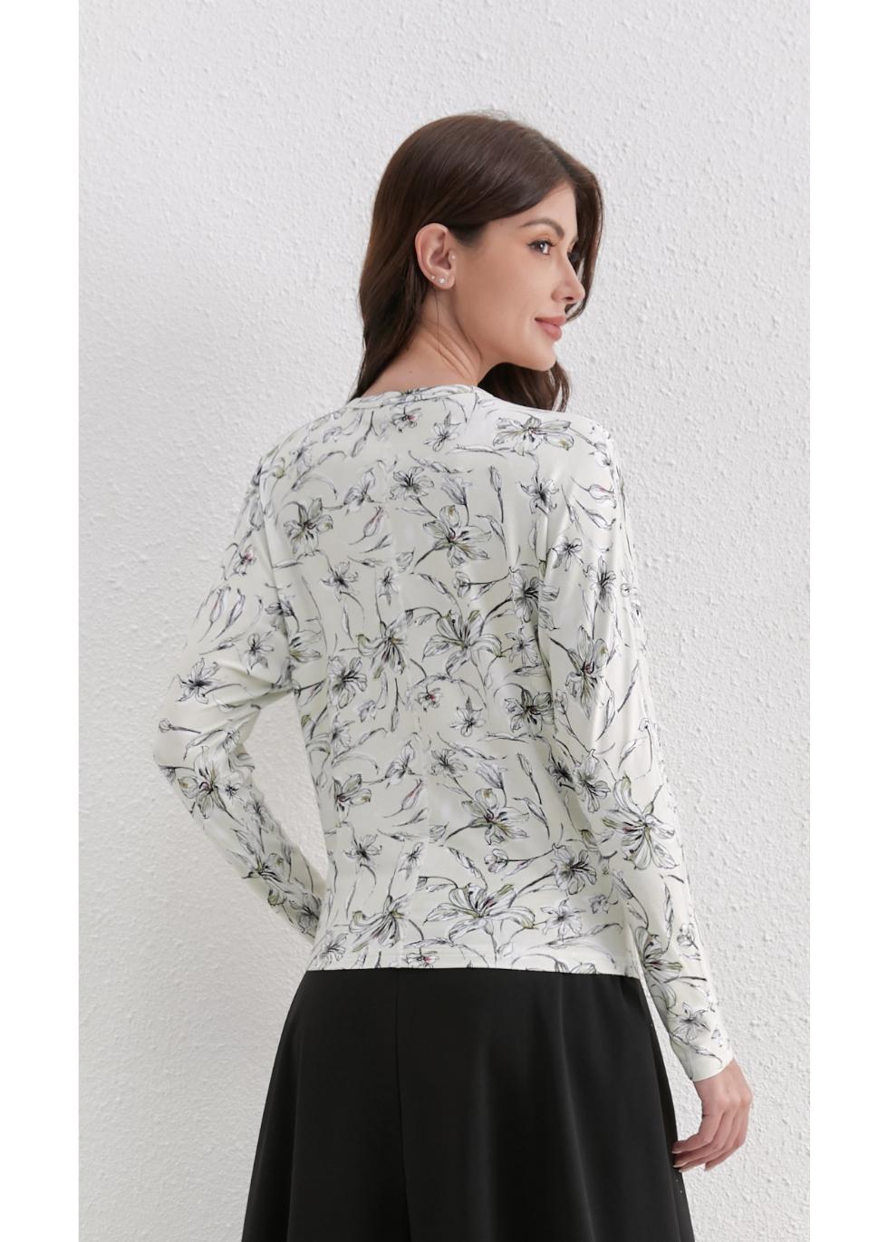 Crew Printed Dolman 342