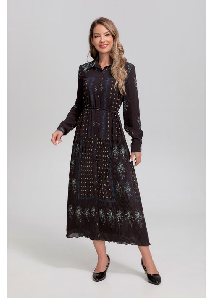 Shirt Dress pleated bottom 4367