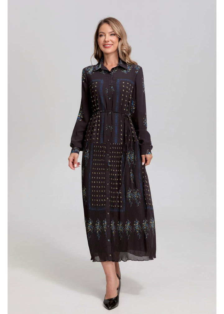 Shirt Dress pleated bottom 4367