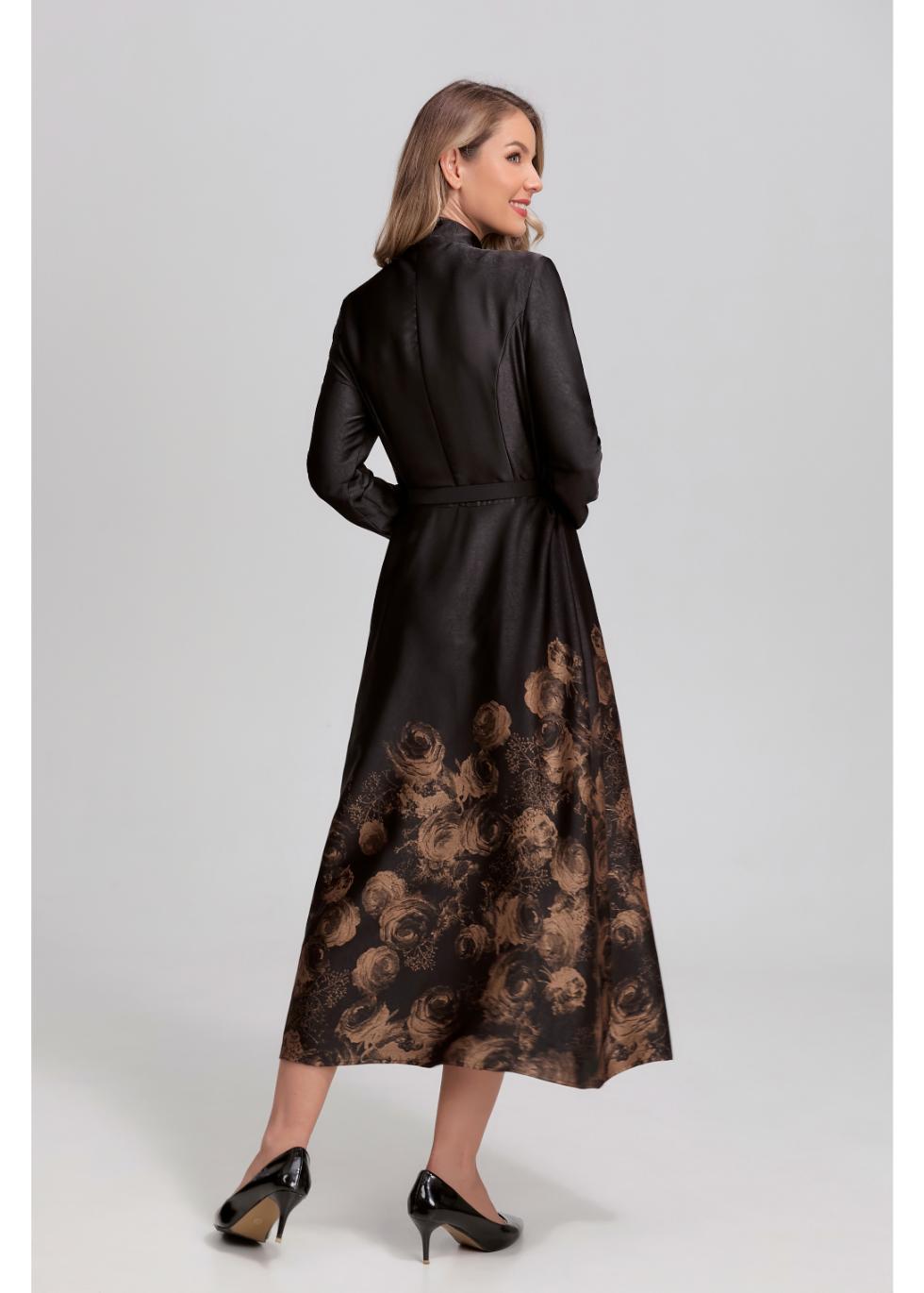 Black Gold Rose Dress 4375