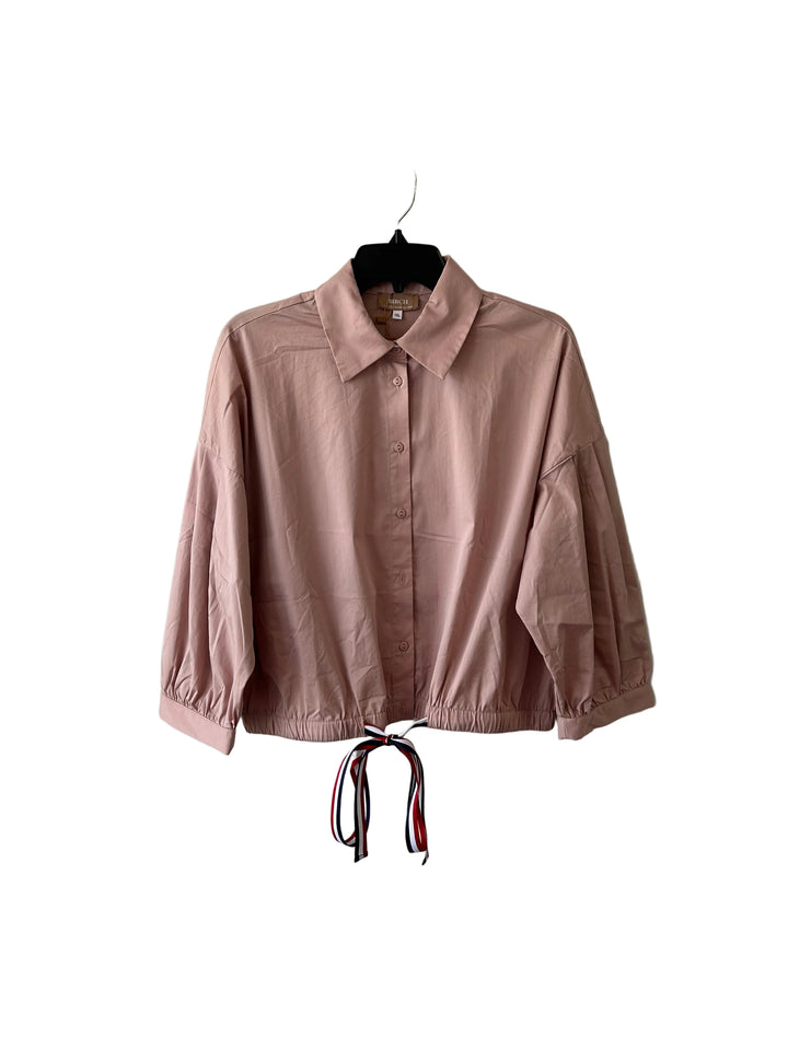 Cropped Ribbon Blouse 398
