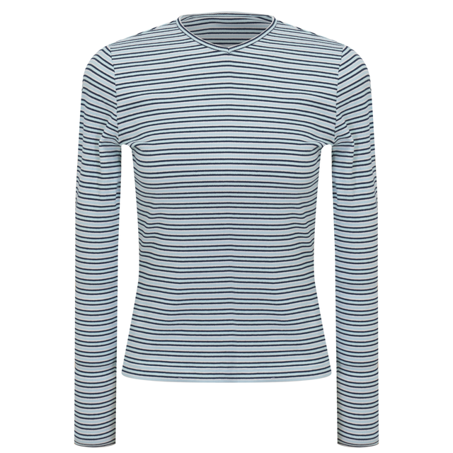 V Neck Dolman Striped Tee By DOT 2103