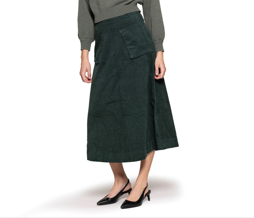 Corduroy Pocket Skirt 214