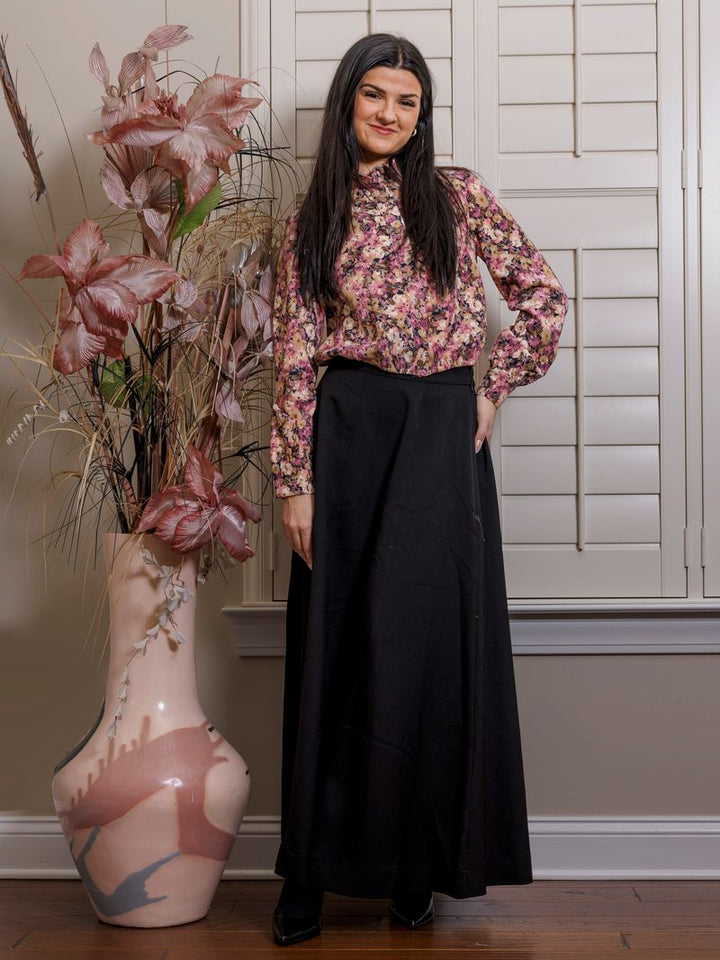 Floral Corduroy Blouse 569