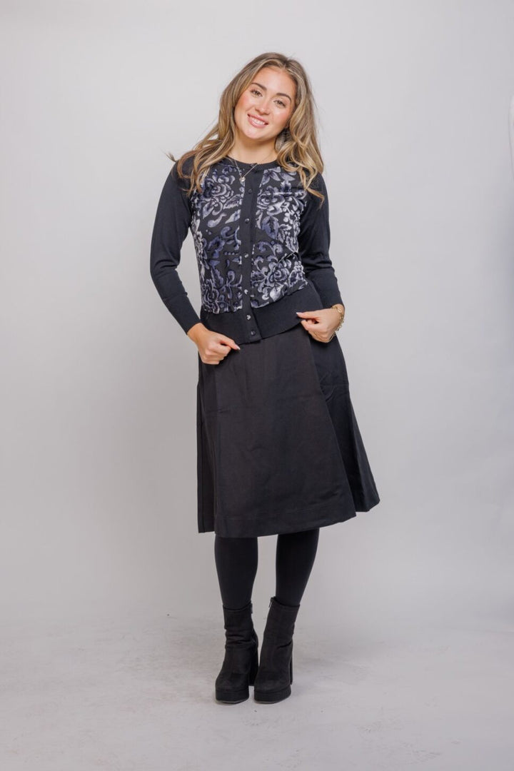 Burnout Flower Cardigan 597