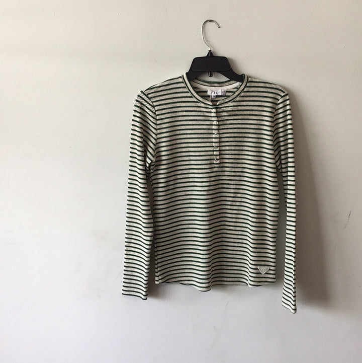 Striped Waffle Henley 5020