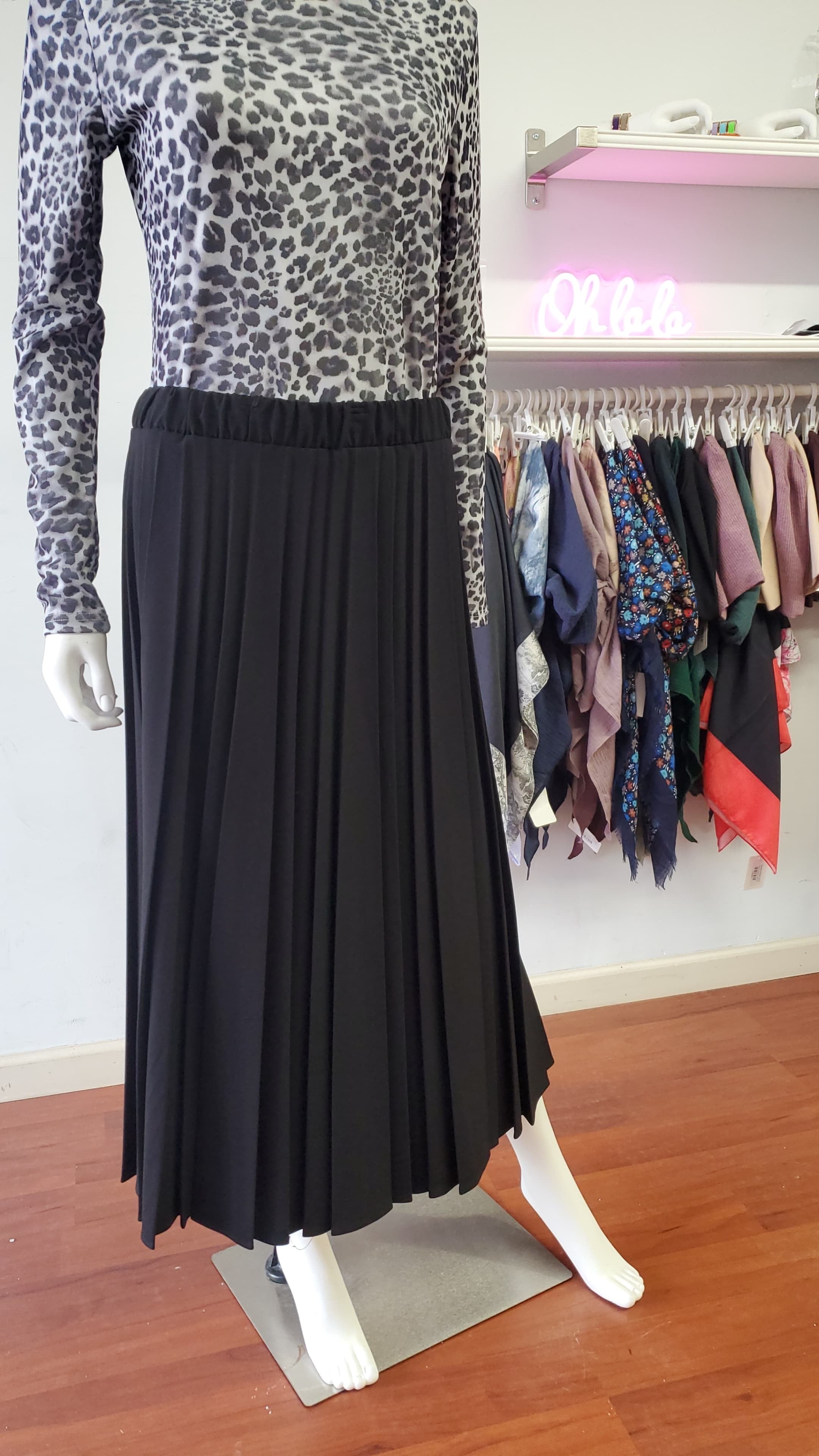 Layered Pleated Skirt Sk111-33