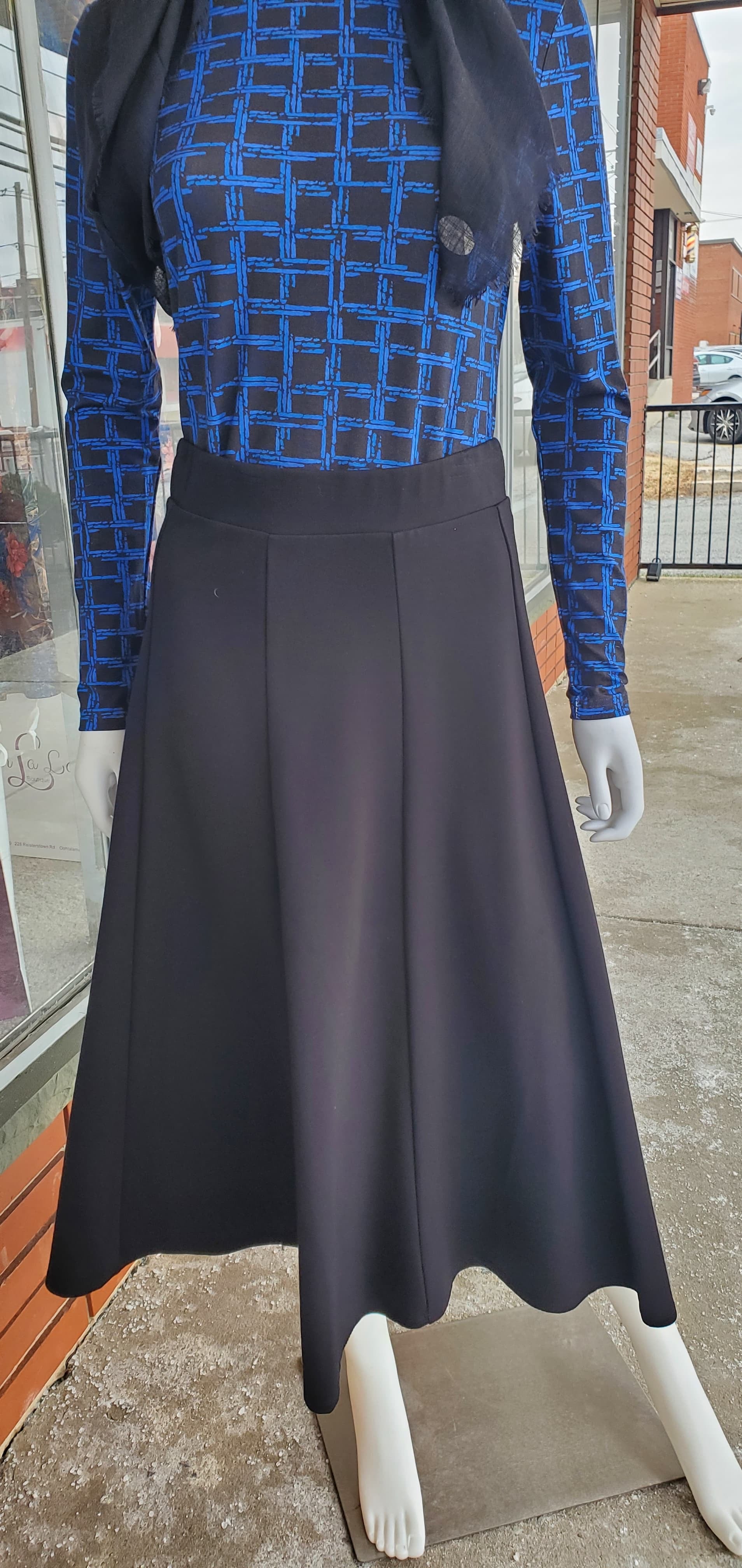 Paneled Stretch Skirt 2250-33