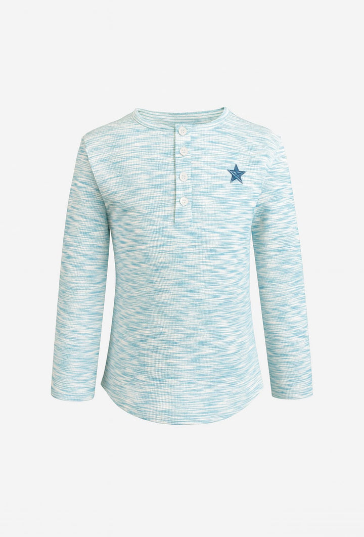 Henley Striped Tee by Gold Thread