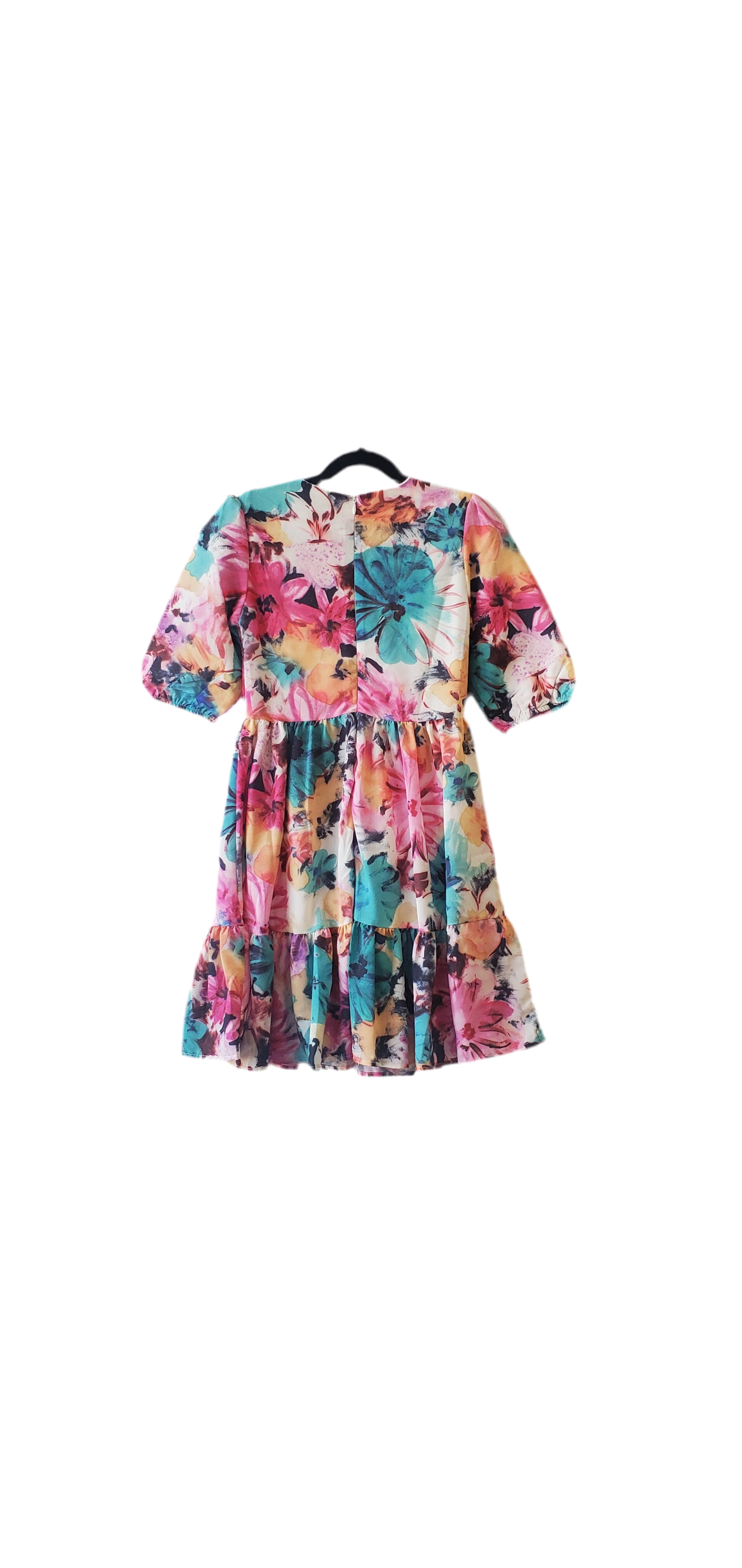 Tie Dye Floral Dress 5760