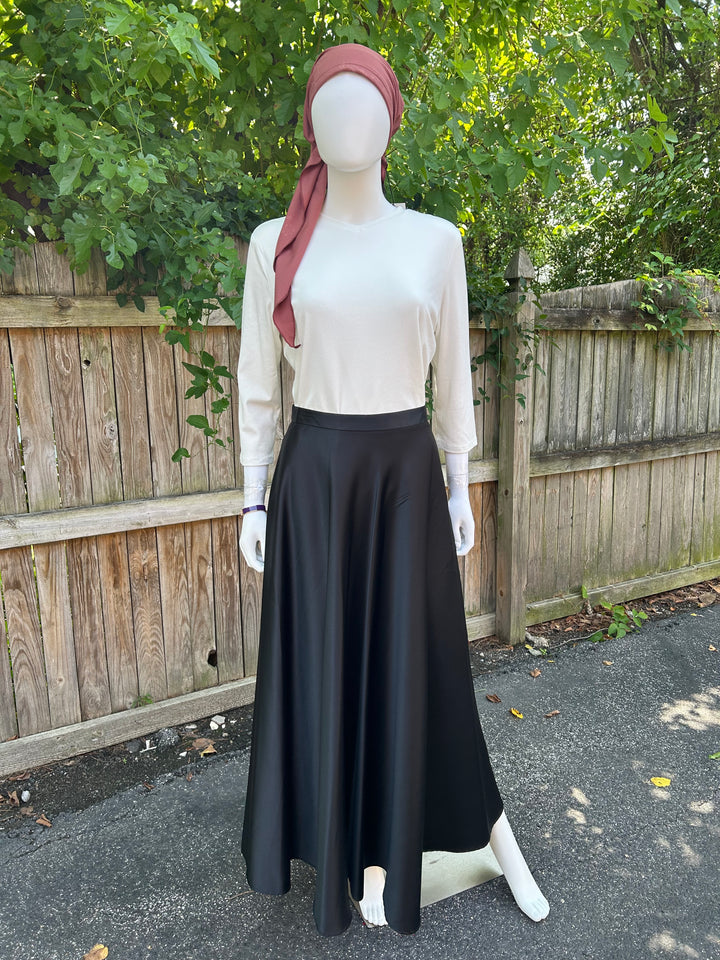 Satin A Line Skirt 37"
