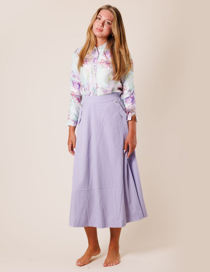 Side Pocket Snap Skirt 5156