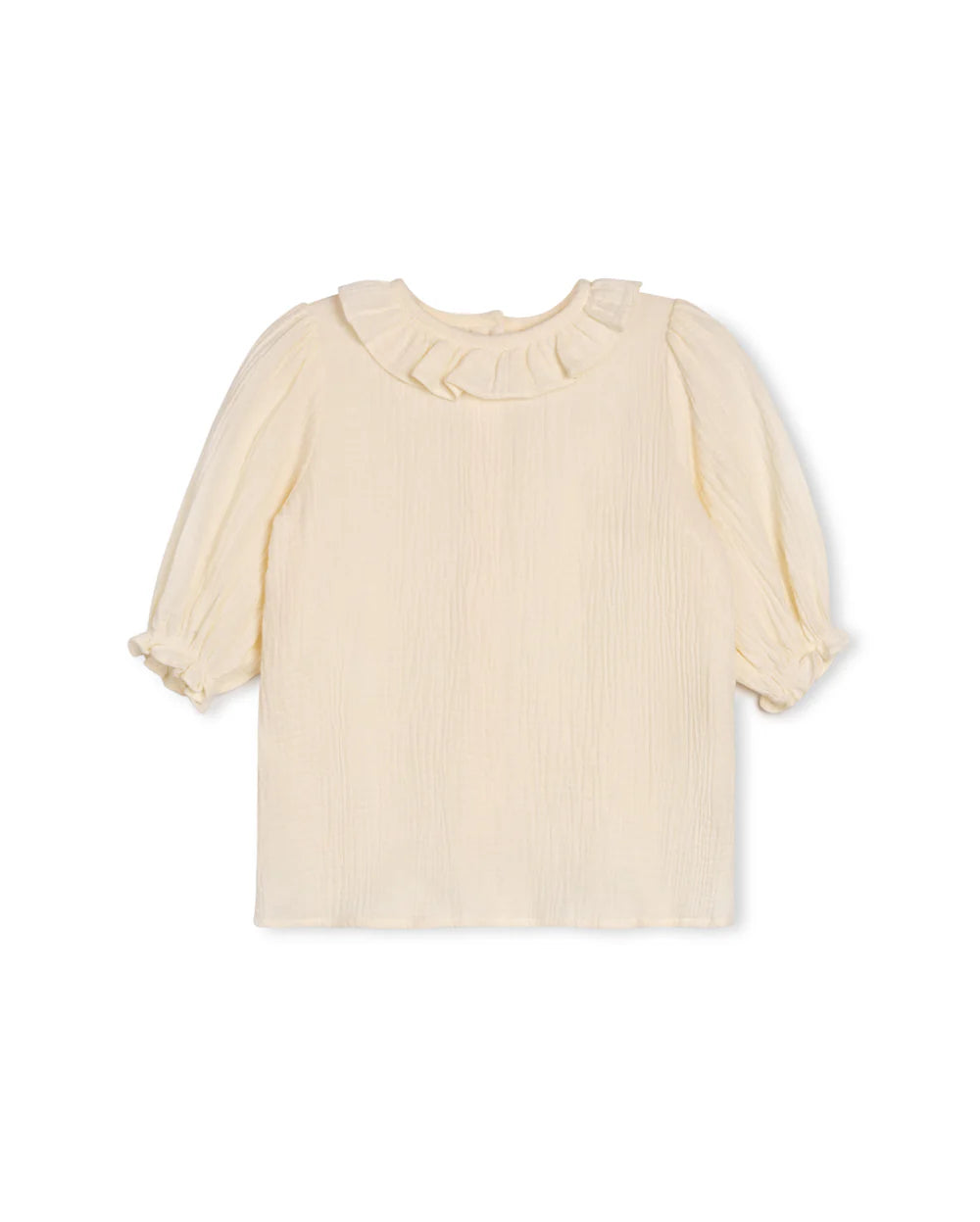 Gauze Ruffle Blouse