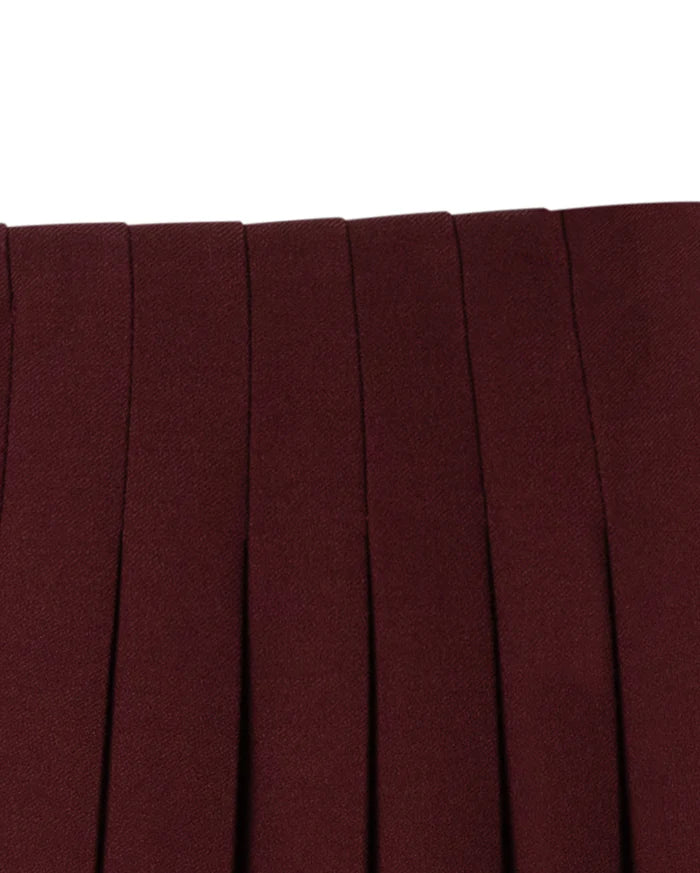 Kylie Textured Wool Skirt