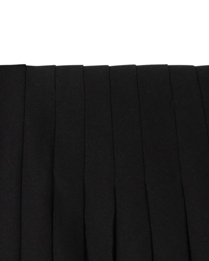 Kylie Textured Wool Skirt