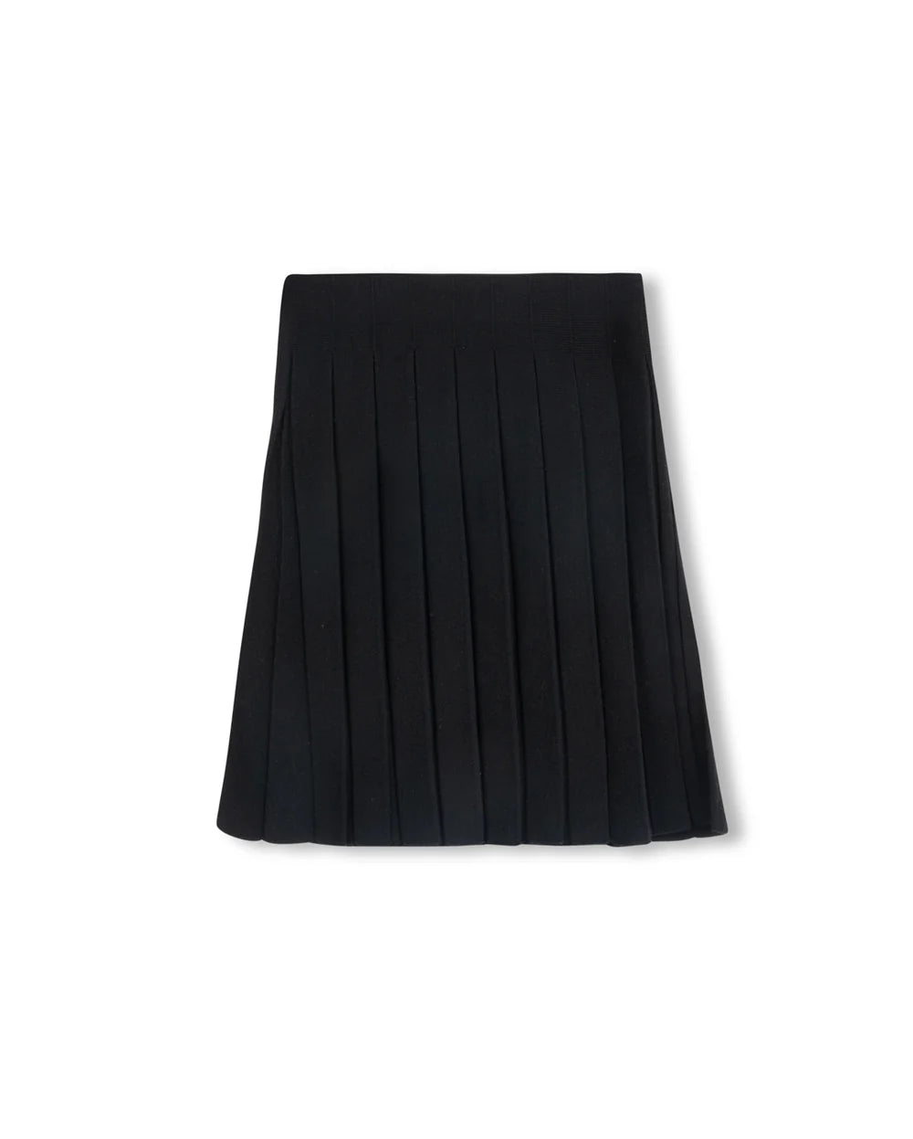 Detail Knit Pleated Skirt