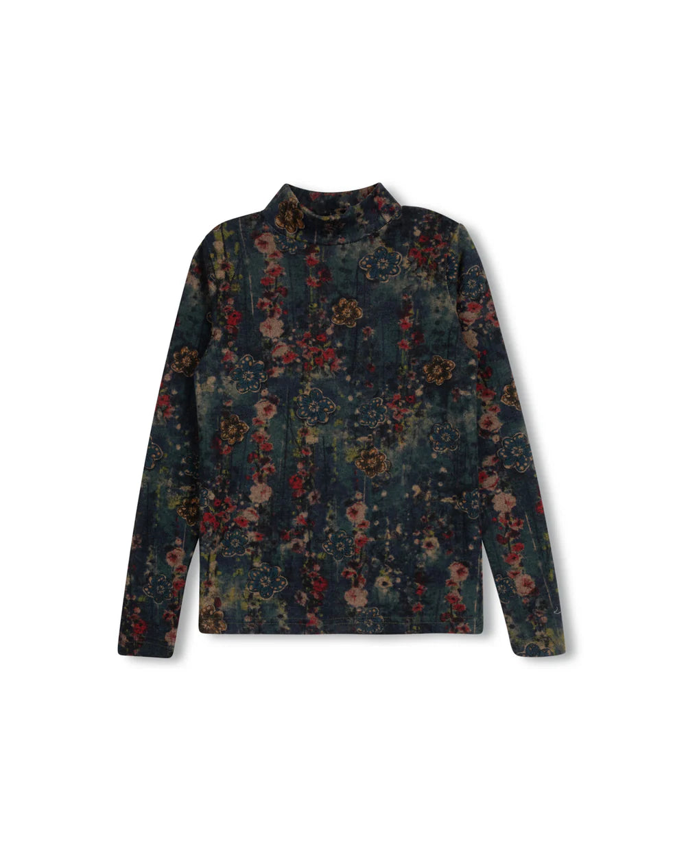Layering Printed Turtleneck
