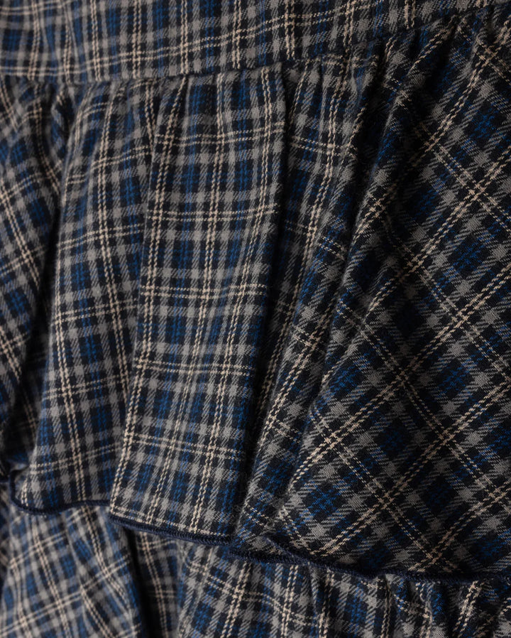 Grad Layer Plaid Skirt