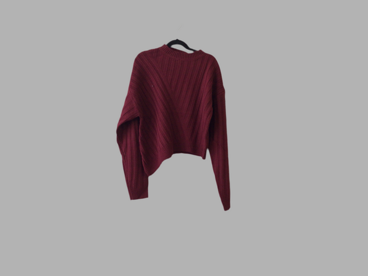 Diagonal Wide Ribbed Sweater 513