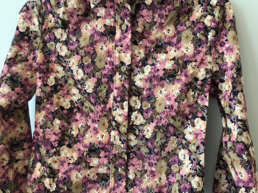 Floral Corduroy Blouse 569
