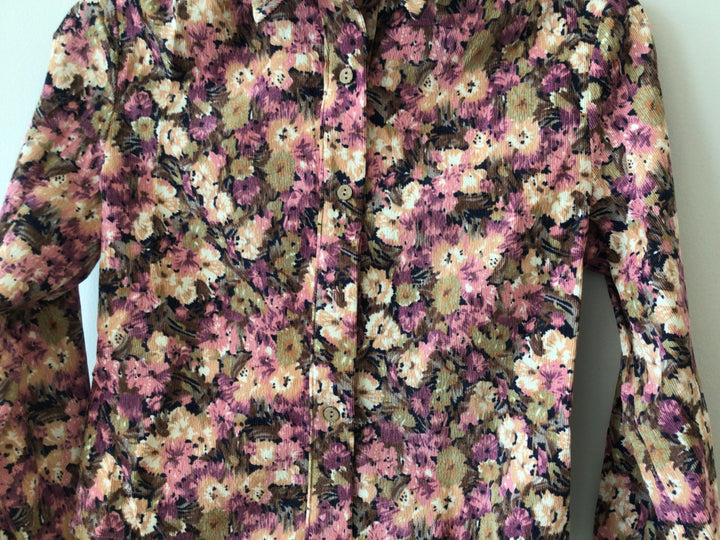 Floral Corduroy Blouse 569