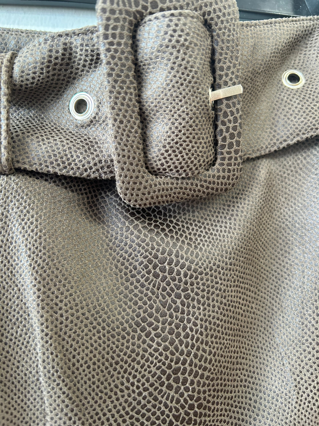 Faux Snake skirt Brown 660