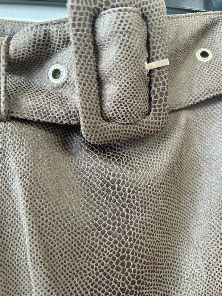 Faux Snake skirt Brown 660