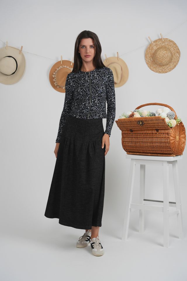 Floral Zipper Tee 1977