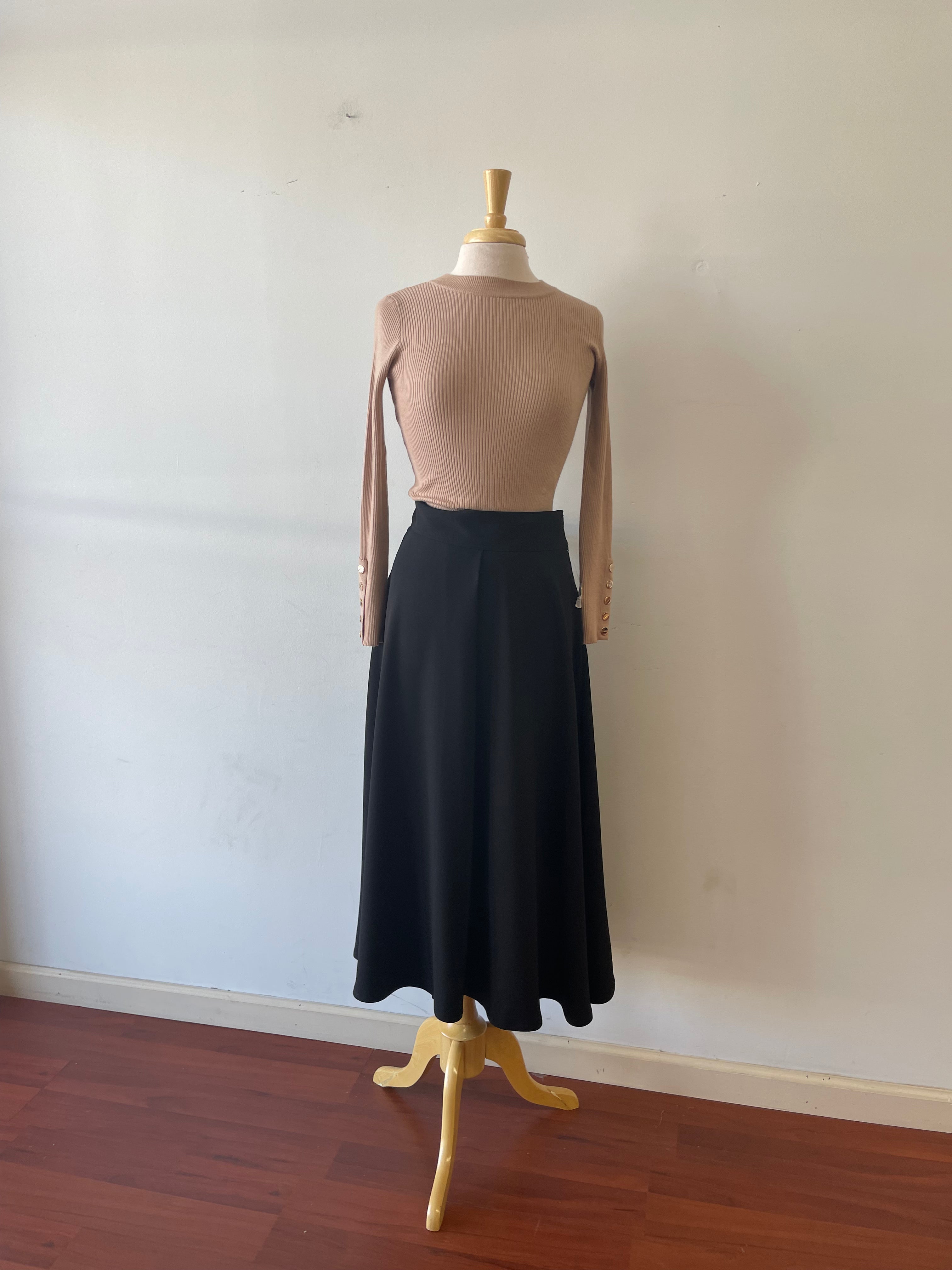 Dressy Black Skirt 5216