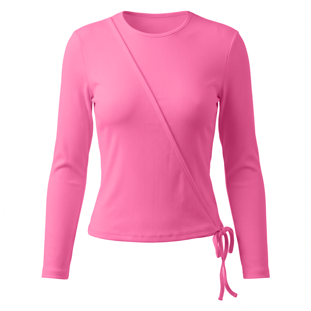 Ribbed Wrap Top 2082