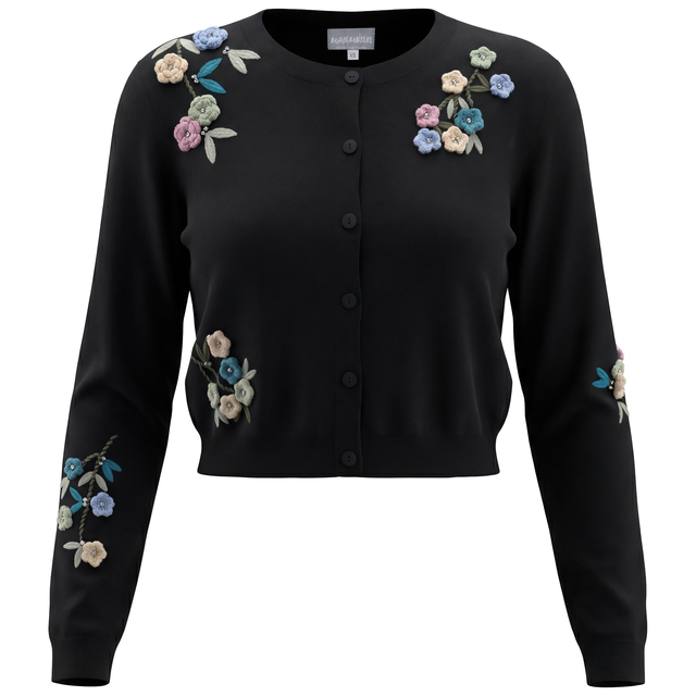 Cropped Embroidered Cardi 1889
