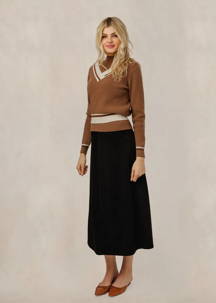 Layered Mock Neck Top 189