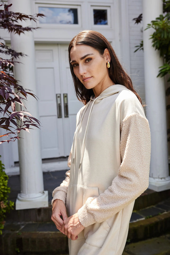 Molly Hoodie Dress ivory