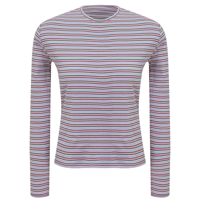 V Neck Dolman Striped Tee By DOT 2103