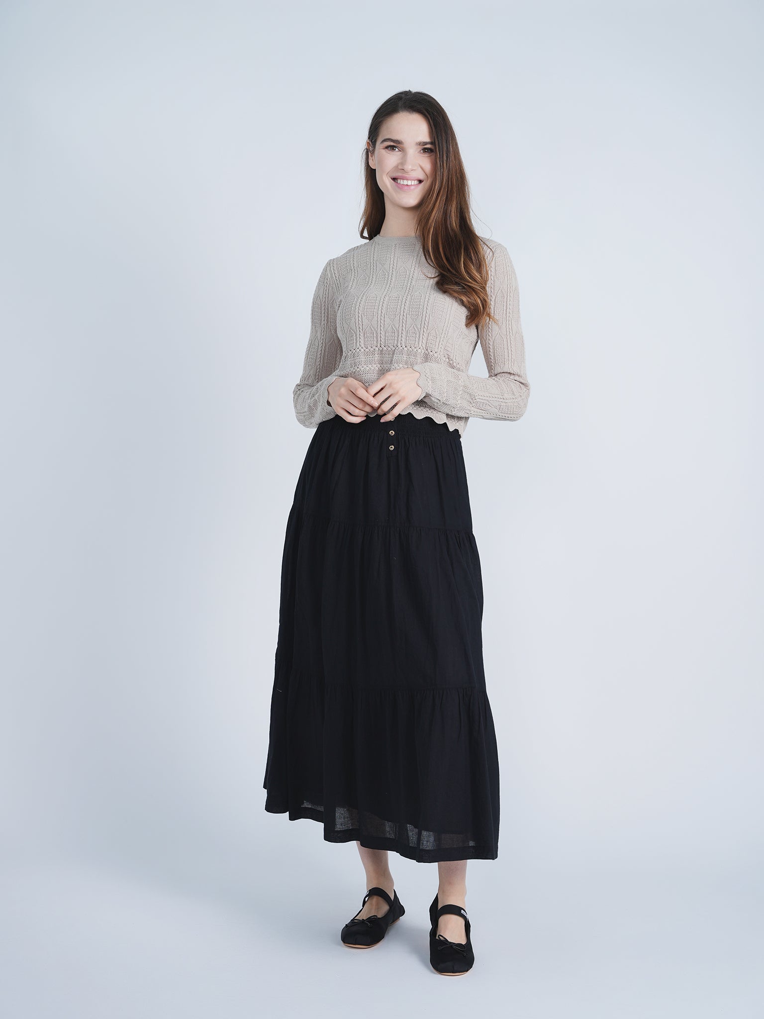 Long Tiered Skirt 5103