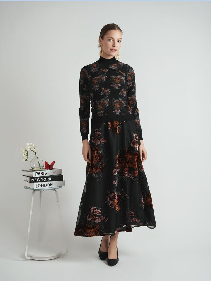 Shirred Top Print 1802