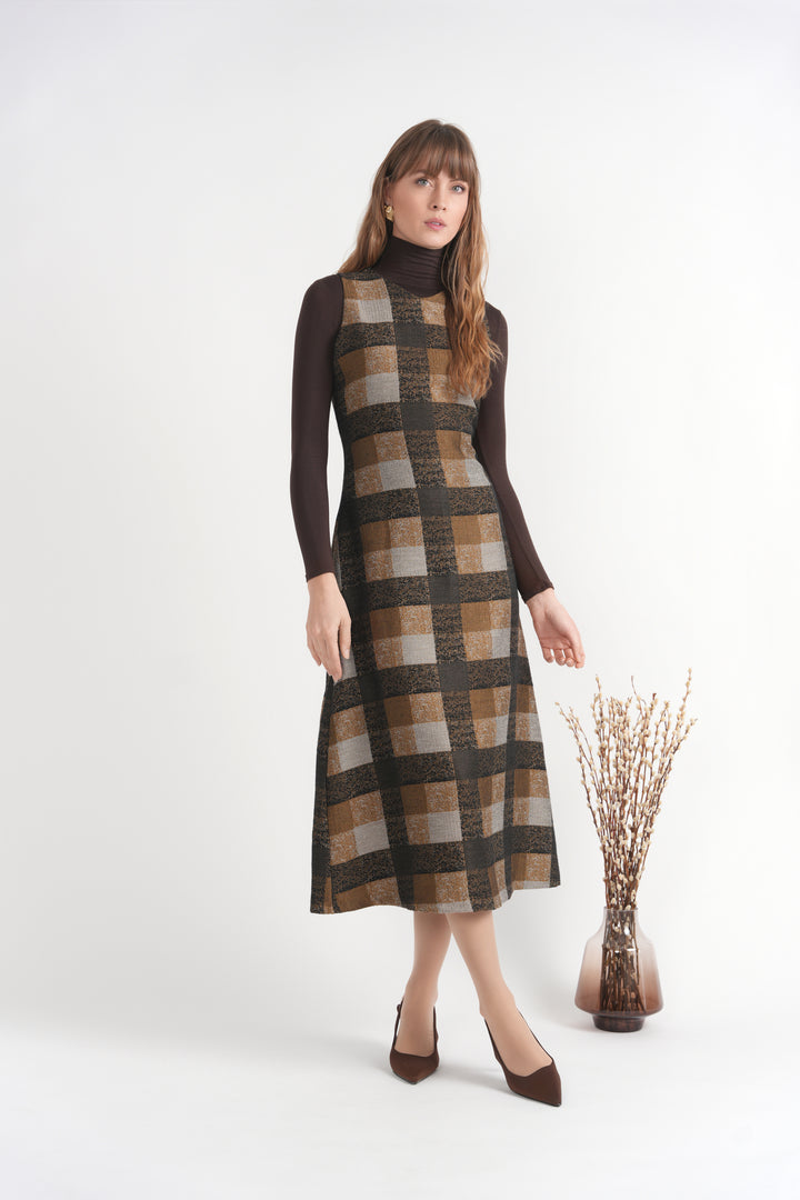 Tweed Plaid Jumper 227